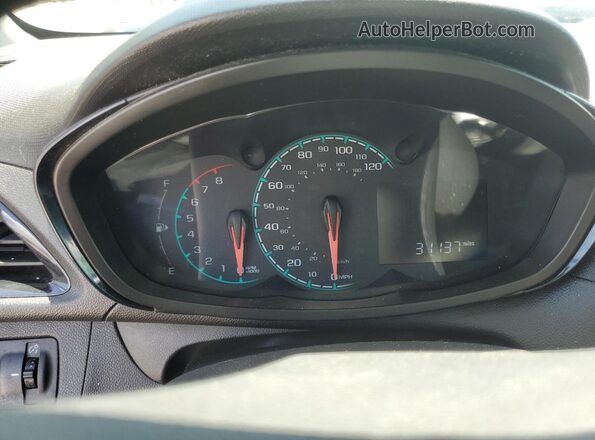 KL8CB6SA0JC420639 2018 CHEVROLET SPARK Silver Widok zestawu wskaźników