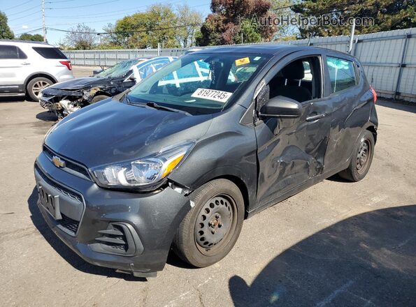 KL8CB6SA6JC479968 2018 CHEVROLET SPARK Серый Передняя левая четверть