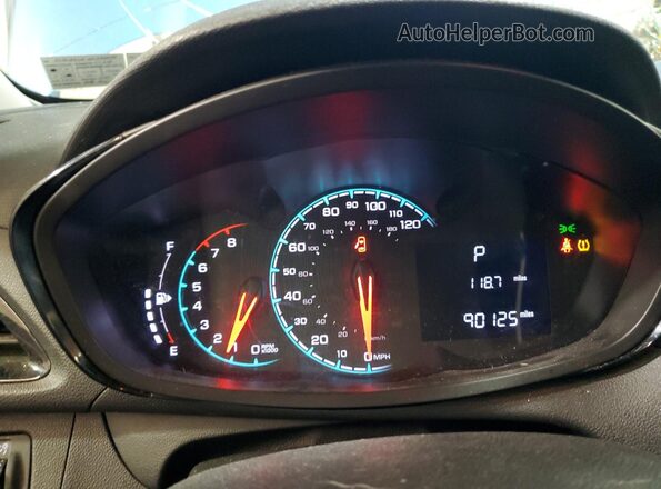 KL8CB6SA8GC569938 2016 CHEVROLET SPARK Синий Вид щитка приборов