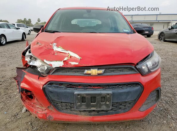 KL8CB6SA8JC479552 2018 CHEVROLET SPARK Red Widok z przodu