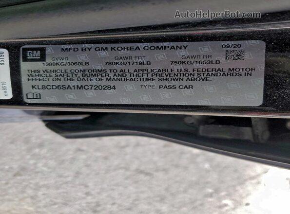 KL8CD6SA1MC720284 2021 CHEVROLET SPARK Черный Вид подкапотного пространства