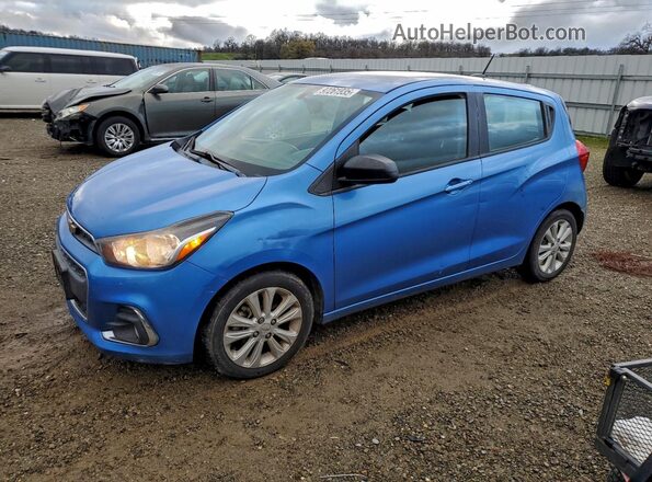 KL8CD6SA7JC439666 2018 CHEVROLET SPARK Blue Przód lewy