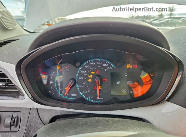 KL8CD6SA9JC434372 2018 CHEVROLET SPARK Белый Вид щитка приборов