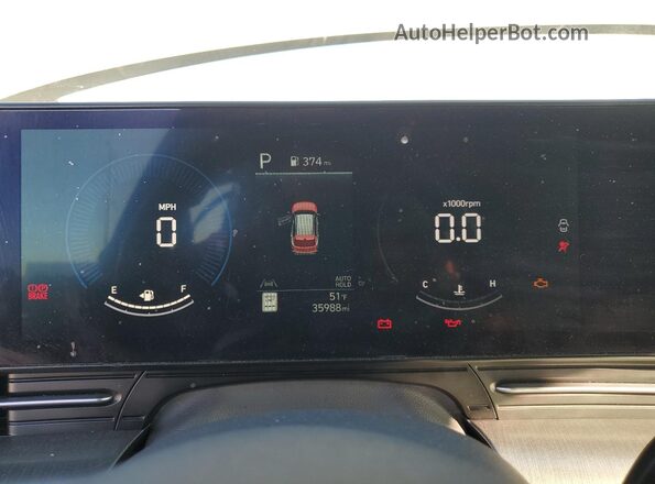 KM8HBCAB5RU070397 2024 HYUNDAI KONA Серебряный Вид щитка приборов