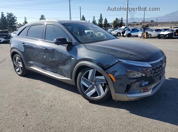 KM8J84A63MU012998 2021 HYUNDAI NEXO Blue Передня права чверть