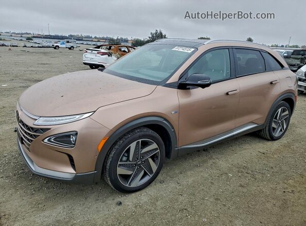 KM8J84A68MU014911 2021 HYUNDAI NEXO Коричневый Передняя левая четверть