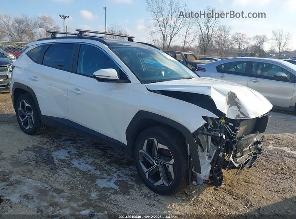 KM8JFCA18NU077481 2022 HYUNDAI TUCSON HYBRID Белый Передняя правая четверть