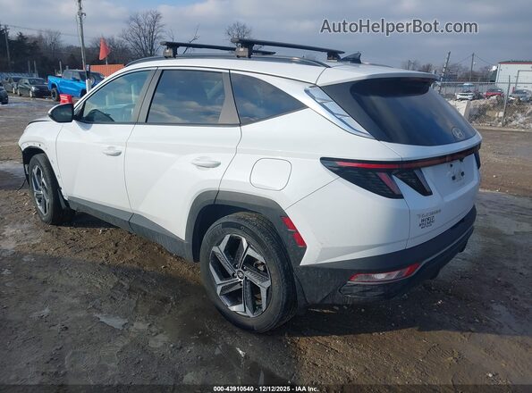 KM8JFCA18NU077481 2022 HYUNDAI TUCSON HYBRID Белый Задняя левая четверть