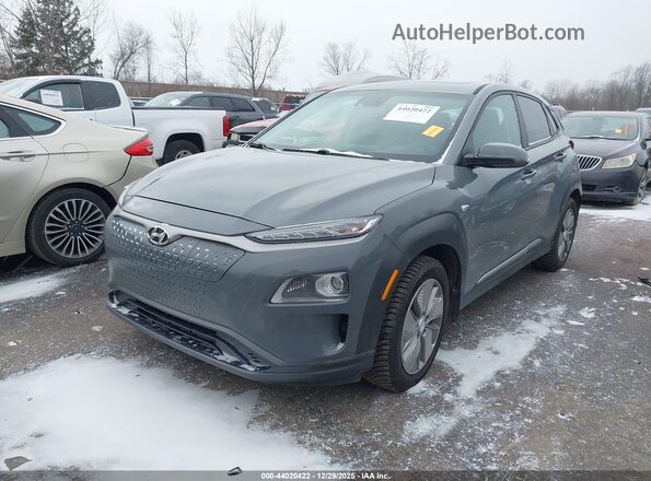 KM8K33AG2LU090029 2020 HYUNDAI KONA ELECTRIC Gray წინა მარცხენა ხედი სამი მეოთხედიდან