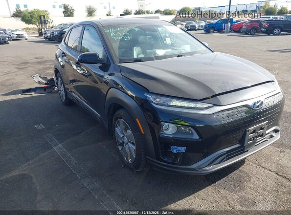 KM8K53AG2MU099339 2021 HYUNDAI KONA ELECTRIC Черный Передняя правая четверть