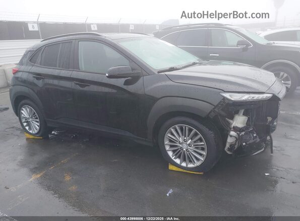 KM8K62AA2JU077114 2018 HYUNDAI KONA Черный Передняя правая четверть