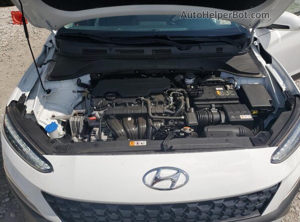 KM8K6CAB5PU975360 2023 HYUNDAI KONA Белый Вид задней части салона
