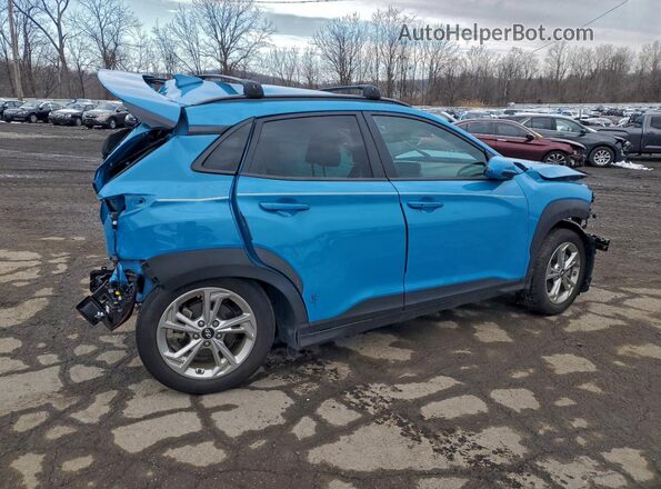 KM8K6CAB7NU853497 2022 HYUNDAI KONA Синий Задняя правая четверть
