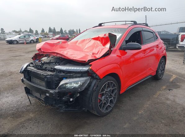 KM8KH3AC8NU002375 2022 HYUNDAI KONA N Красный Передняя левая четверть