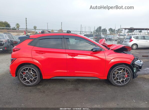 KM8KH3AC8NU002375 2022 HYUNDAI KONA N Красный Панорамный вид салона 360°