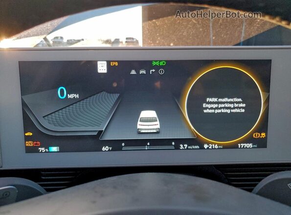 KM8KMDDF2RU281965 2024 HYUNDAI IONIQ Gray ხელსაწყოთა პანელის ხედი