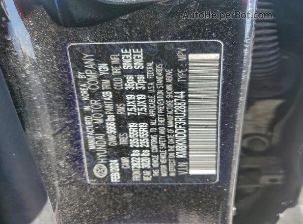 KM8KNDDF3RU288744 2024 HYUNDAI IONIQ Черный Вид наклейки с VIN-кодом