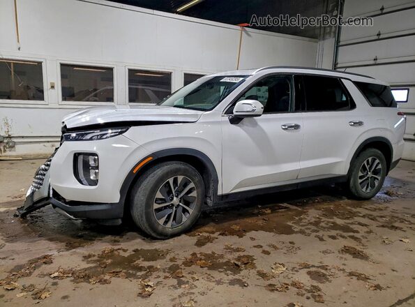 KM8R2DHE6LU051438 2020 HYUNDAI PALISADE Белый Передняя левая четверть