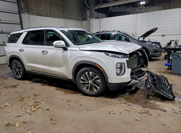 KM8R2DHE6LU051438 2020 HYUNDAI PALISADE Белый Передняя правая четверть