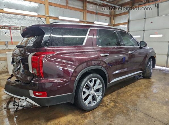 KM8R4DHE1LU030524 2020 HYUNDAI PALISADE Темно-бордовый Задняя правая четверть