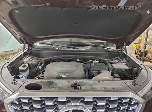 KM8R4DHE1LU030524 2020 HYUNDAI PALISADE Темно-бордовый Вид подкапотного пространства