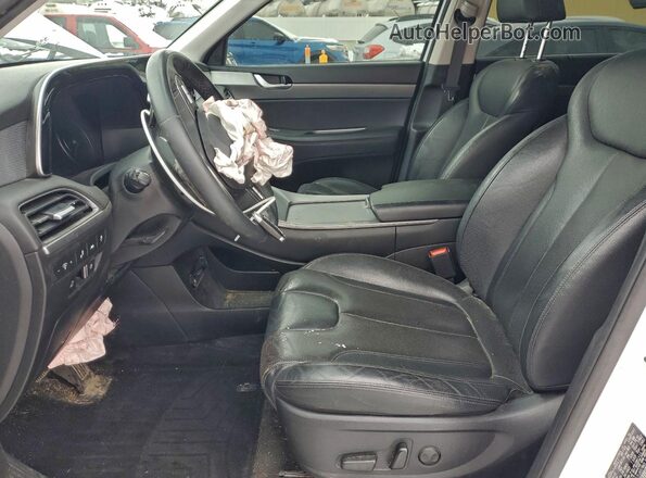 KM8R4DHE7LU037865 2020 HYUNDAI PALISADE White Widok wnętrza z przodu
