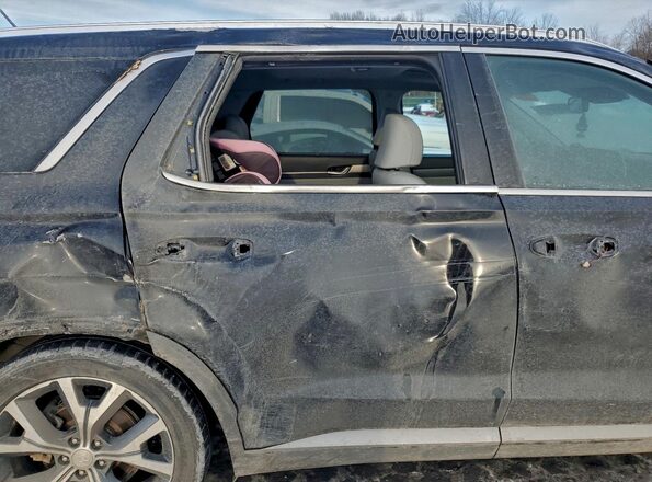 KM8R4DHE7LU067321 2020 HYUNDAI PALISADE Black Widok tylnych siedzeń