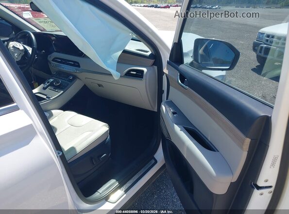KM8R5DHE2MU204325 2021 HYUNDAI PALISADE Белый Вид салона спереди