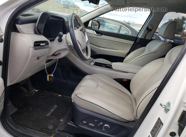 KM8R7DGE4PU539926 2023 HYUNDAI PALISADE Белый Вид салона спереди