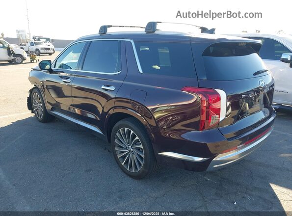 KM8R7DGE4PU643350 2023 HYUNDAI PALISADE Burgundy Tył lewy
