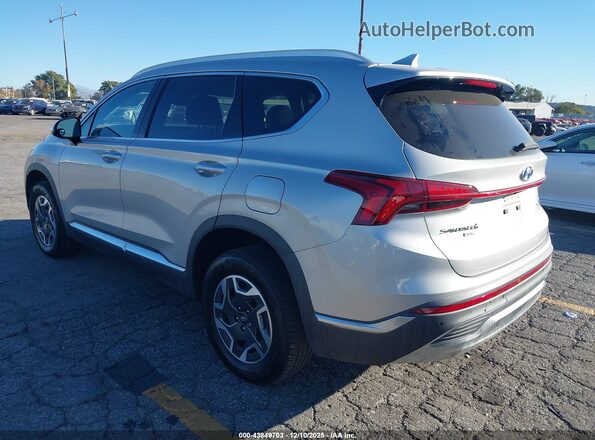 KM8S2DA17NU020419 2022 HYUNDAI SANTA FE HYBRID BLUE Silver უკანა მარცხენა