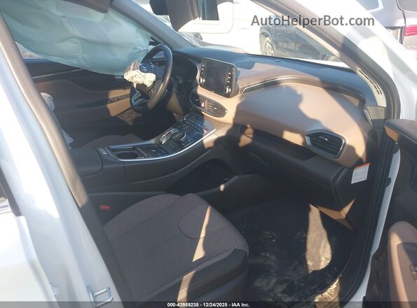 KM8S2DA18NU049072 2022 HYUNDAI SANTA FE HYBRID BLUE White წინა სალონის ხედი