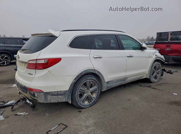 KM8SRDHF7GU155271 2016 HYUNDAI SANTA Белый Задняя правая четверть
