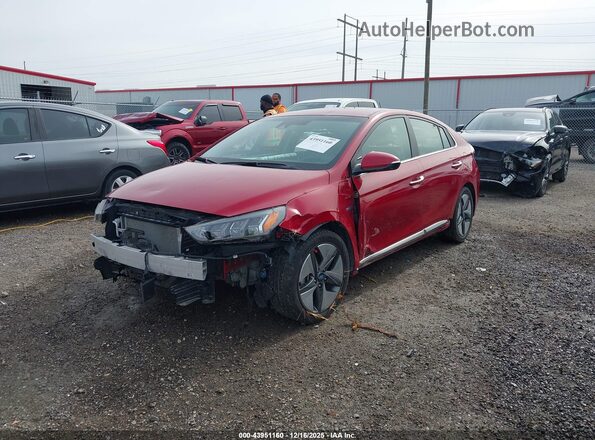 KMHC05LC4LU215275 2020 HYUNDAI IONIQ HYBRID Красный Передняя левая четверть