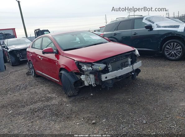 KMHC05LC4LU215275 2020 HYUNDAI IONIQ HYBRID Красный Передняя правая четверть