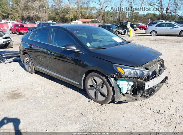 KMHC05LC9MU255191 2021 HYUNDAI IONIQ HYBRID Черный Передняя правая четверть