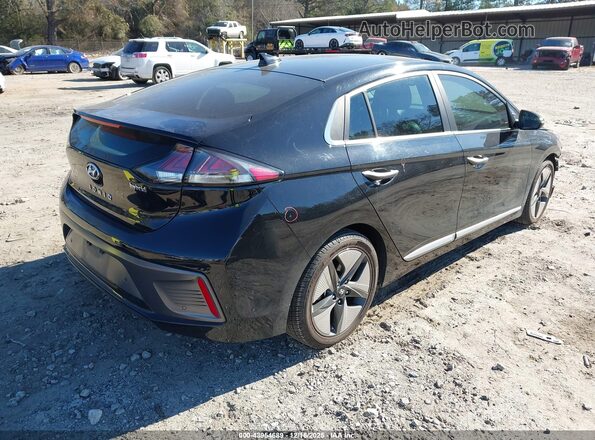 KMHC05LC9MU255191 2021 HYUNDAI IONIQ HYBRID Черный Задняя правая четверть