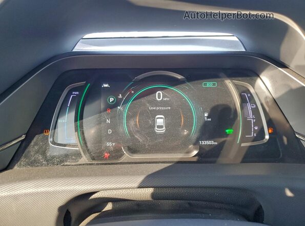 KMHC05LC9MU261069 2021 HYUNDAI IONIQ White Вид щитка приладів