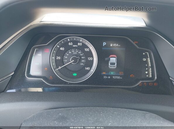 KMHC65LC0NU276883 2022 HYUNDAI IONIQ HYBRID Gray Widok tylnych siedzeń