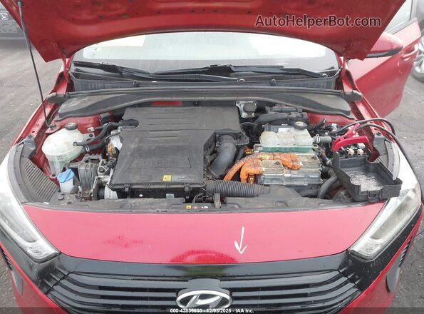 KMHC65LC1KU137180 2019 HYUNDAI IONIQ HYBRID Красный Вид сзади