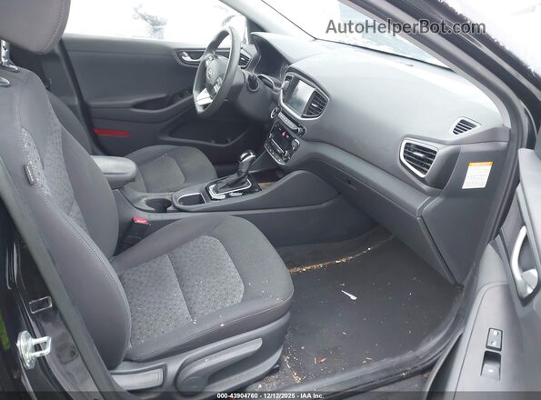 KMHC65LC1KU179204 2019 HYUNDAI IONIQ HYBRID Черный Вид салона спереди