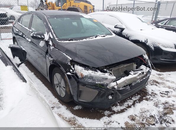 KMHC65LC1KU179204 2019 HYUNDAI IONIQ HYBRID Черный Передняя правая четверть