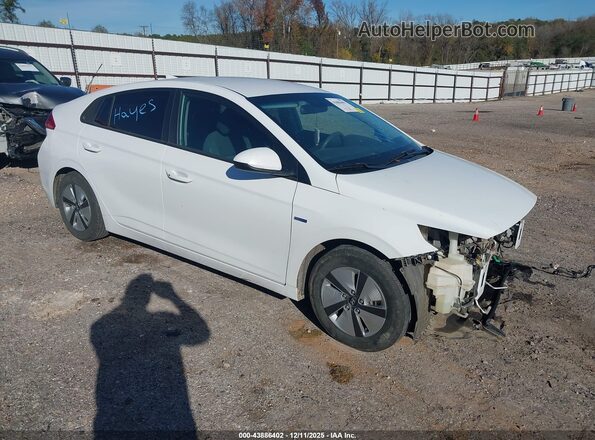 KMHC65LC4JU103863 2018 HYUNDAI IONIQ HYBRID White წინა მარჯვენა