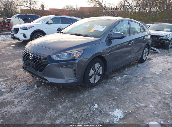 KMHC65LC6HU056023 2017 HYUNDAI IONIQ HYBRID Серый Передняя левая четверть