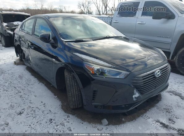 KMHC65LC6JU099721 2018 HYUNDAI IONIQ HYBRID Черный Передняя правая четверть