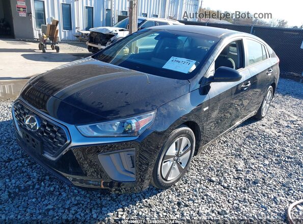 KMHC65LC7LU227404 2020 HYUNDAI IONIQ HYBRID Black Передня ліва чверть