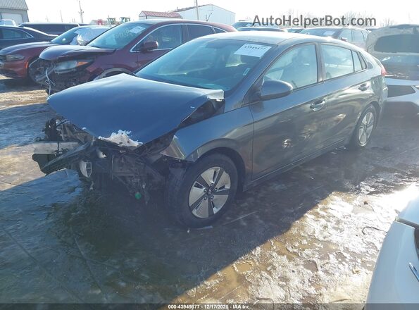 KMHC65LC8JU073332 2018 HYUNDAI IONIQ HYBRID Серый Передняя левая четверть