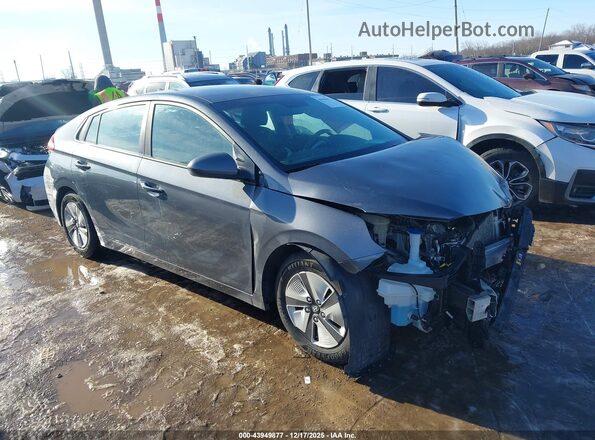 KMHC65LC8JU073332 2018 HYUNDAI IONIQ HYBRID Серый Передняя правая четверть