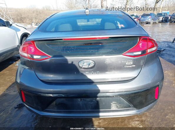 KMHC65LC8JU073332 2018 HYUNDAI IONIQ HYBRID Серый 
