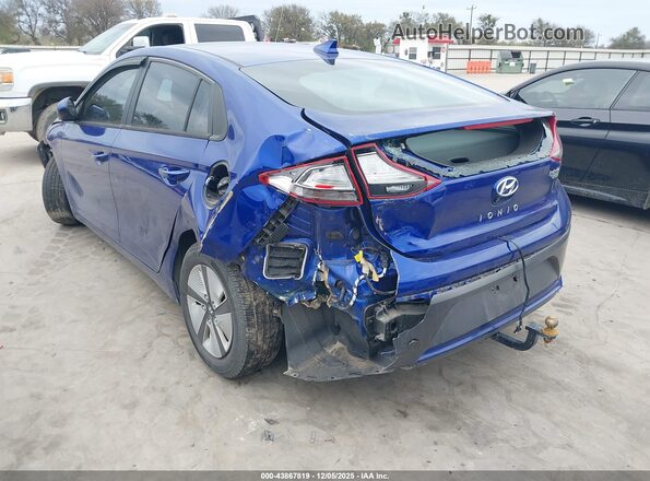 KMHC65LC8MU252748 2021 HYUNDAI IONIQ HYBRID Blue Trasero izquierdo